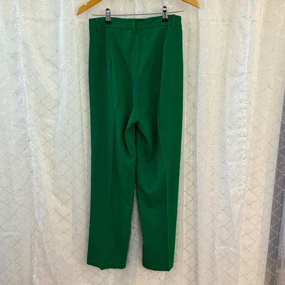 High Waisted Relaxed Trouser XS Kelly Green - Picture 5 of 7